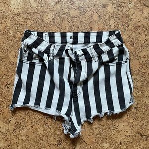 BDG Striped Cheeky High Rise Size 28
